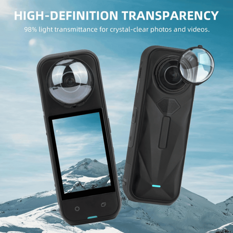 X5 Premium Lens Guard for Insta360 X5, High Transparency Tempered Glass Lens Protector Cover for Insta 360 X5 Protective Camera Anti-scratch Accessories